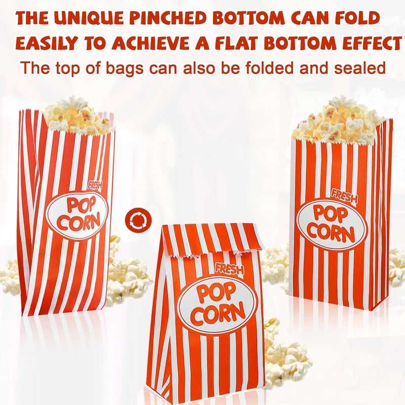 Ysglory 300 PCS Popcorn Bags 1 Oz Small Popcorn Bag Individual Servings Bulk Pop Corn Bags for Machine Party Movie Night Christmas Supplies - Image 3
